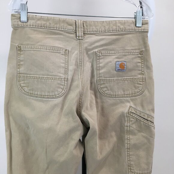 CARHARRT Relaxed Fit Beige Rugged Flex Canvas Work Pant - Picture 6 of 16